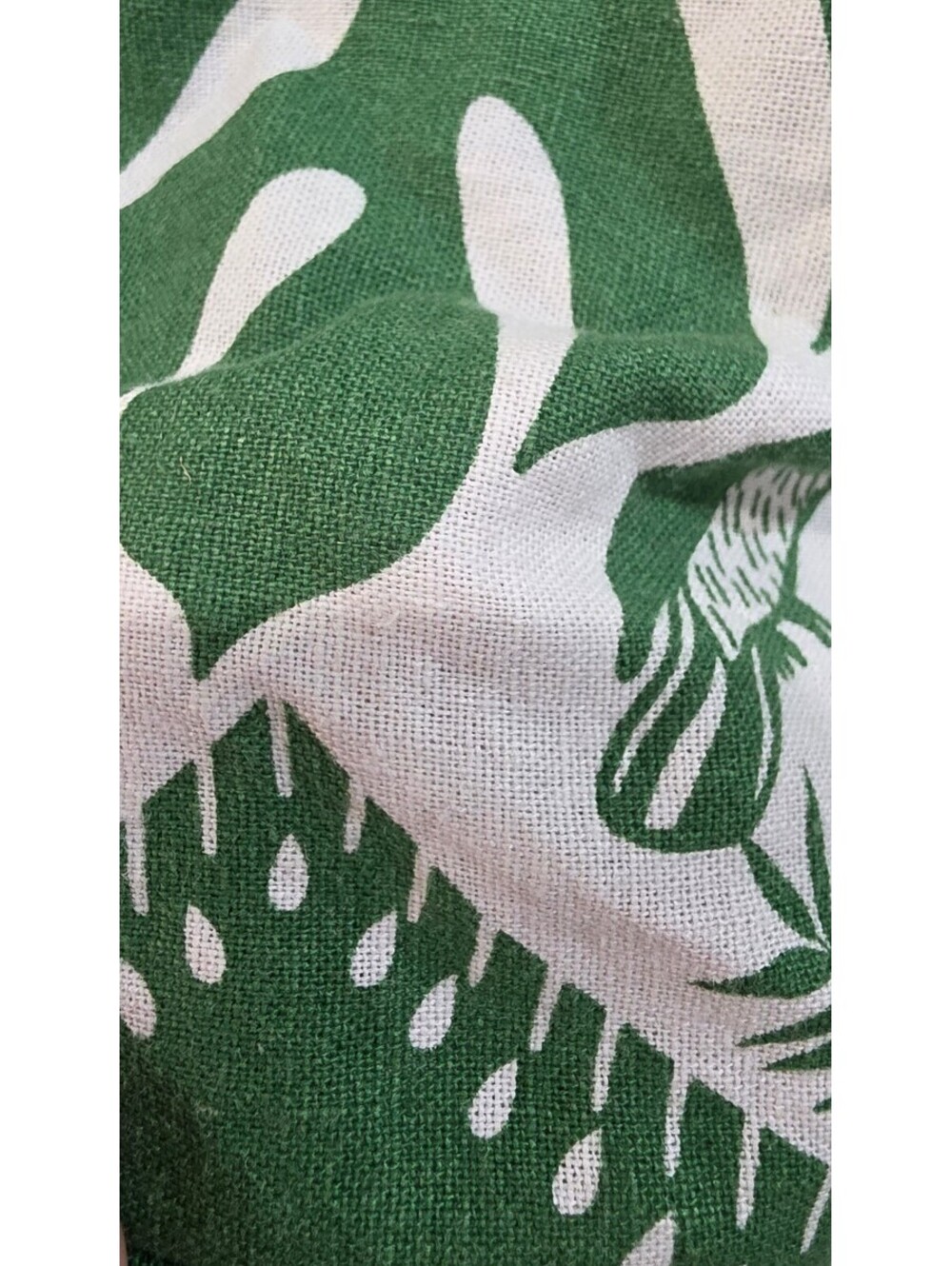 Rachel Zoe Green and White Linen Blend Romper Size 6 - Picture 9 of 9